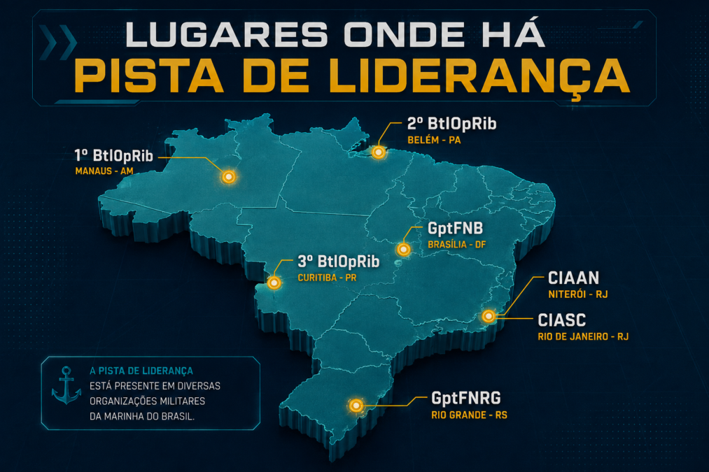 Pista de Liderança: como a Marinha forma líderes militares 4 mapa