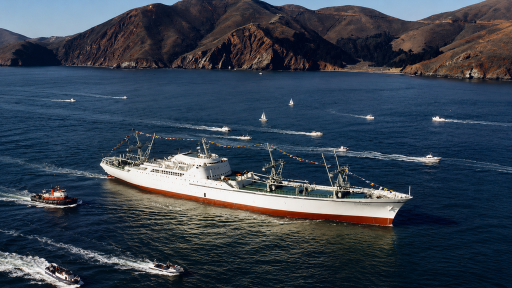 ATLAS: Marinha do Brasil participa da construção das regras para a energia nuclear no mar 4 ATLAS: NS Savannah, o primeiro navio mercante movido a energia nuclear do mundo.