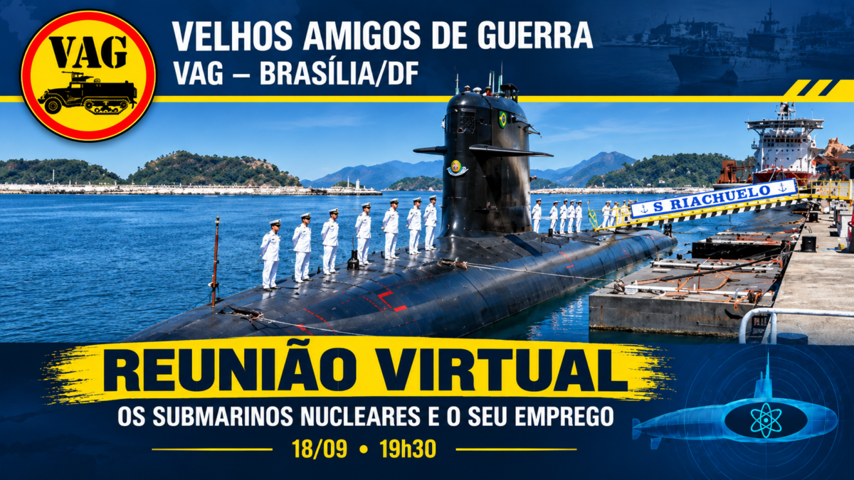 Os submarinos nucleares e o seu emprego”: VAG Brasília promove palestra sobre Poder Naval e tecnologia