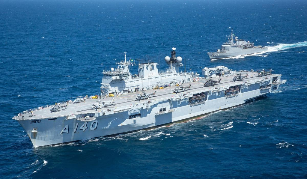 Independência do Brasil: como nasceu o Poder Naval que ajudou a consolidar a nova nação 8 Navio-Aeródromo Multipropósito Atlântico, Capitânia da Esquadra brasileira