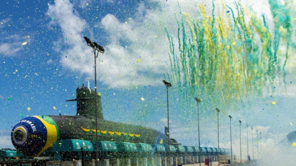 Submarino Almirante Karam conclui primeira imersão estática e avança nos testes do PROSUB Foto: Marinha do Brasil 