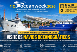 Marinha leva NHo Cruzeiro do Sul para a Rio Ocean Week 2026
