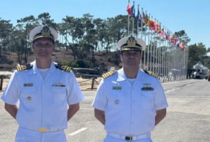REPMUS 2026: representantes da Marinha do Brasil durante exercício de sistemas marítimos autônomos em Portugal.