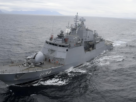 Corveta Barroso da Marinha do Brasil durante exercício naval internacional IBSAMAR IX.
